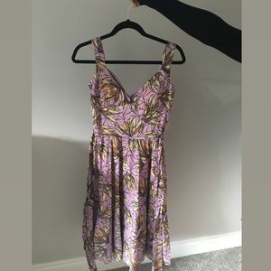 BCBG Floral Midi Dress